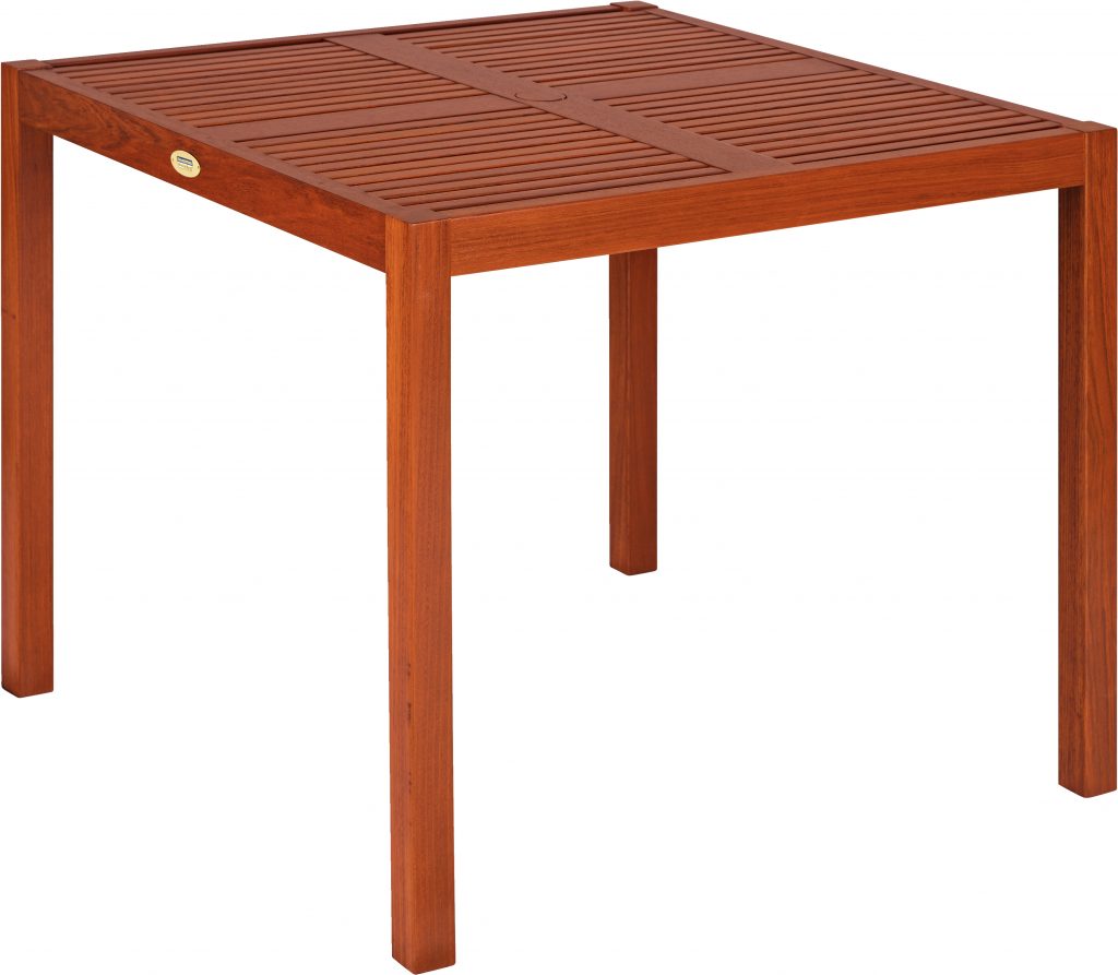 Mesa Cuadrada FITT (4 Plazas). Madera Jatobá Natural by Tramontina