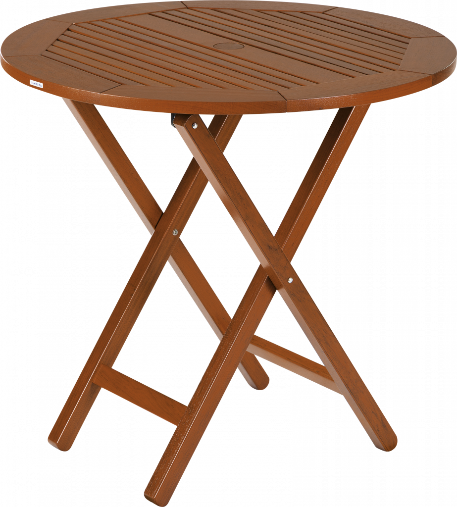 Mesa FITT Redonda Plegable (4 Plazas) Madera Jatobá Natural by Tramontina